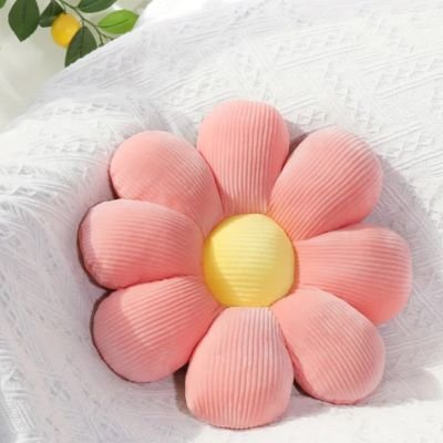 Coussin fleur ergonomique offrant un soutien dorsal confortable