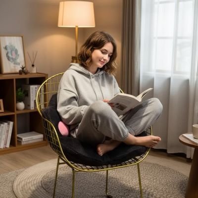 Coussin de sol forme patte 70x60cm peluche douce pour détente
