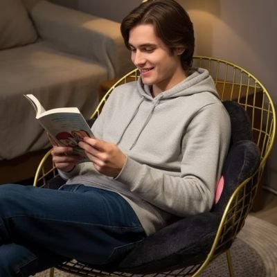 Coussin de sol patte animal bleu clair lifestyle décoration intérieur moderne
