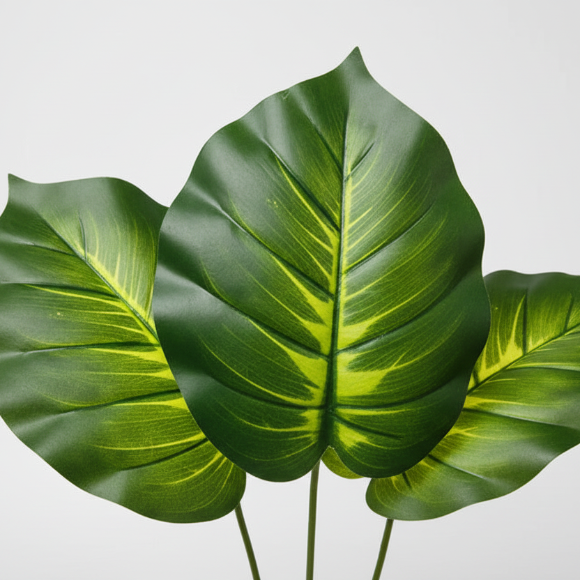 Intérieur moderne sophistiqué plante artificielle haut de gamme atmosphère fraîche luxe verdure sans stress