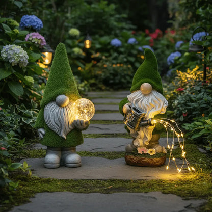 Deux variantes nain jardin