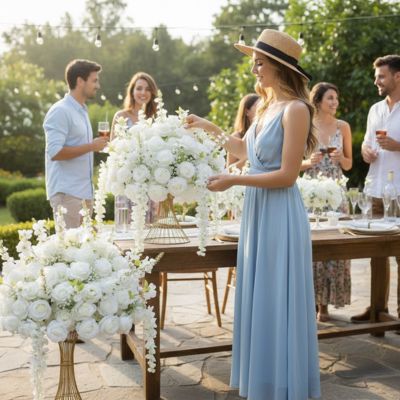 Plante Artificielle Exterieur 30 - 80cm - Roses et Feuillage Réalistes - Mafrenesiedecoration