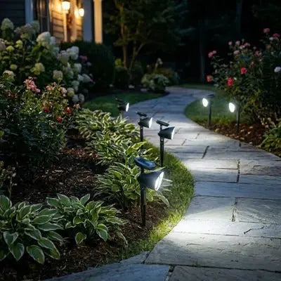 lampe-solaire-jardin-haut-de-gamme-projecteur-installation-piquet-sol-jardin-gazon-sans-outil