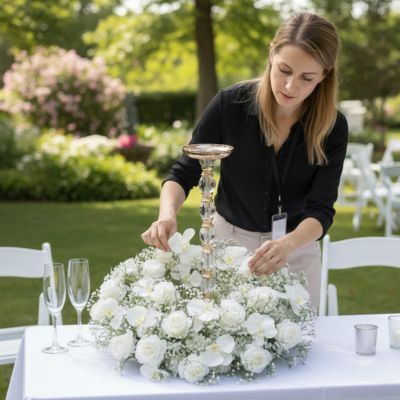 Plante Artificielle Exterieur 30 - 80cm - Roses et Feuillage Réalistes - Mafrenesiedecoration