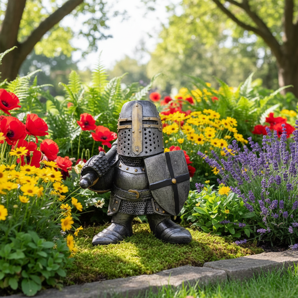 Nain de jardin insolite placement jardin fleurs plantes ornement extérieur