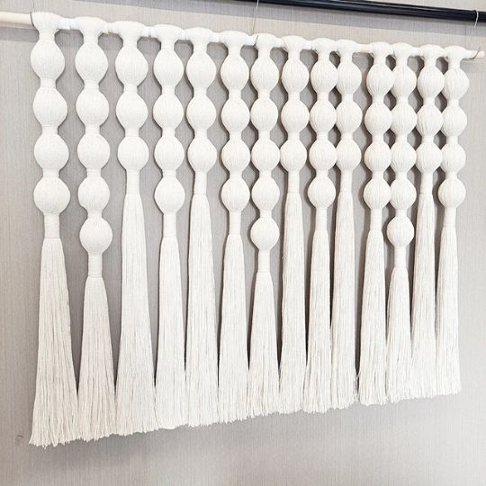 Rideau en macramé - Aura Noire - Mafrenesiedecoration