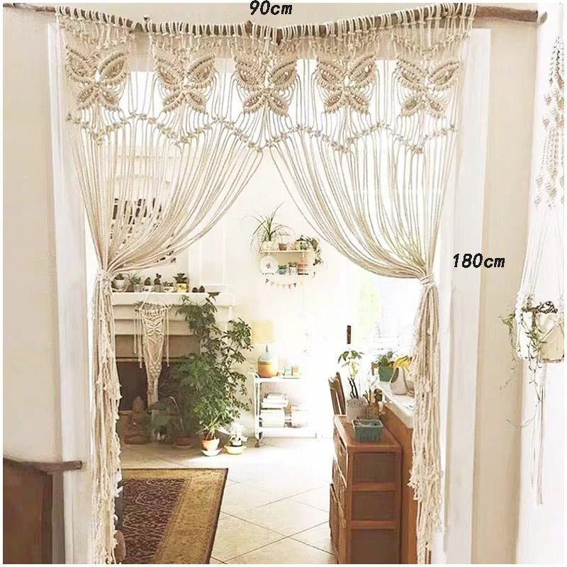 Macramé rideau - Fil d’Épure - Mafrenesiedecoration