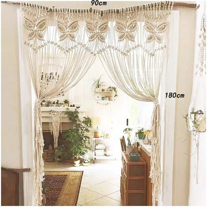 Macramé rideau - Fil d’Épure - Mafrenesiedecoration