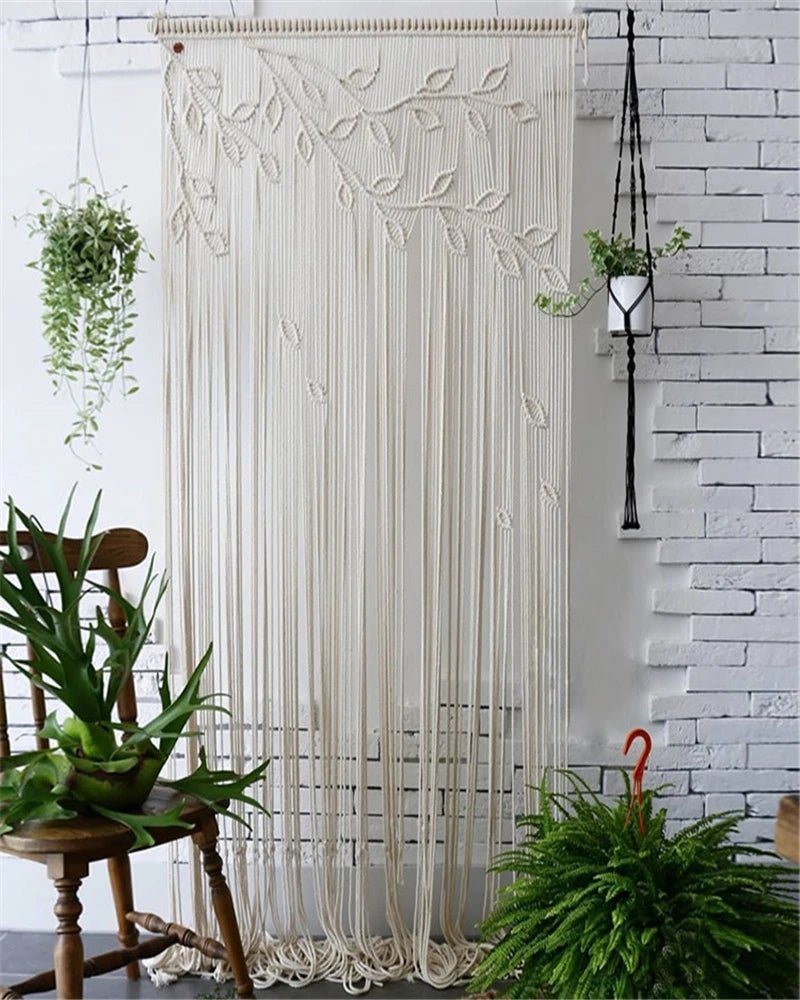 Macramé rideau - Fil d’Épure - Mafrenesiedecoration
