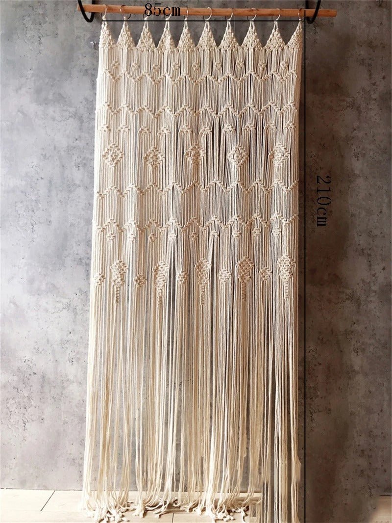 Macramé rideau - Fil d’Épure - Mafrenesiedecoration