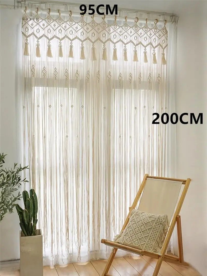 Macramé rideau - Fil d’Épure - Mafrenesiedecoration