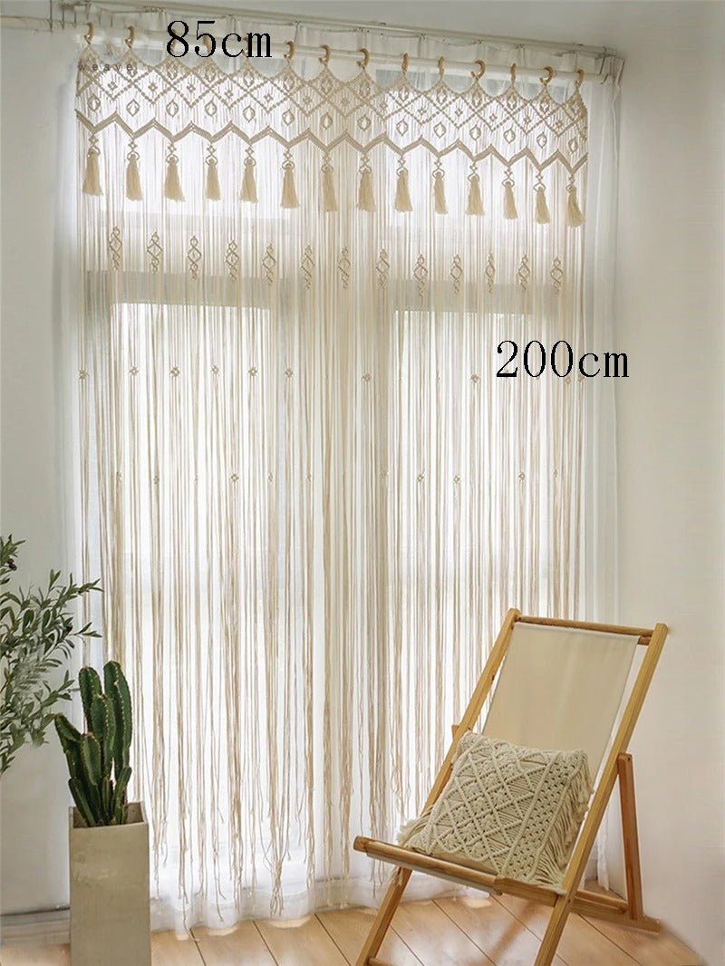 Macramé rideau - Fil d’Épure - Mafrenesiedecoration