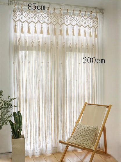 Macramé rideau - Fil d’Épure - Mafrenesiedecoration
