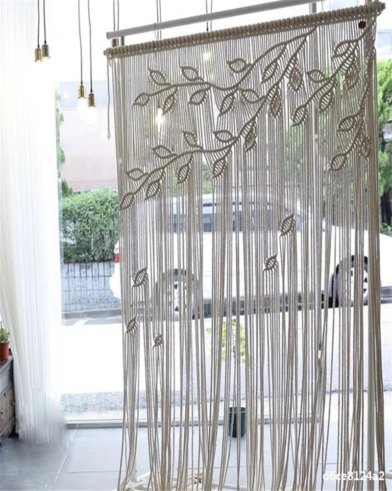 Macramé rideau - Fil d’Épure - Mafrenesiedecoration