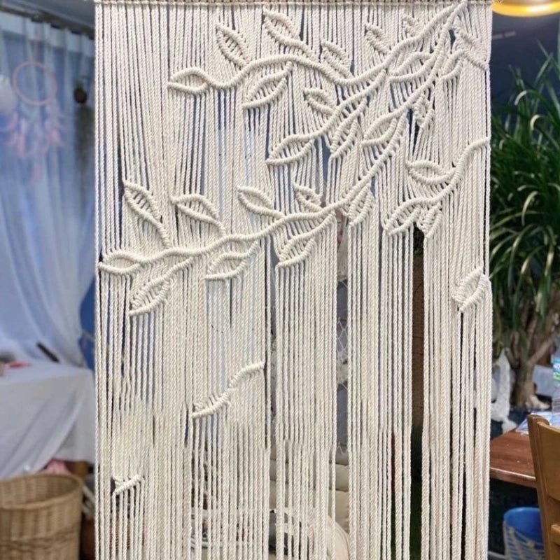 Macramé rideau - Fil d’Épure - Mafrenesiedecoration