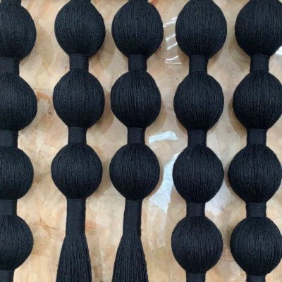 Rideau en macramé - Aura Noire - Mafrenesiedecoration