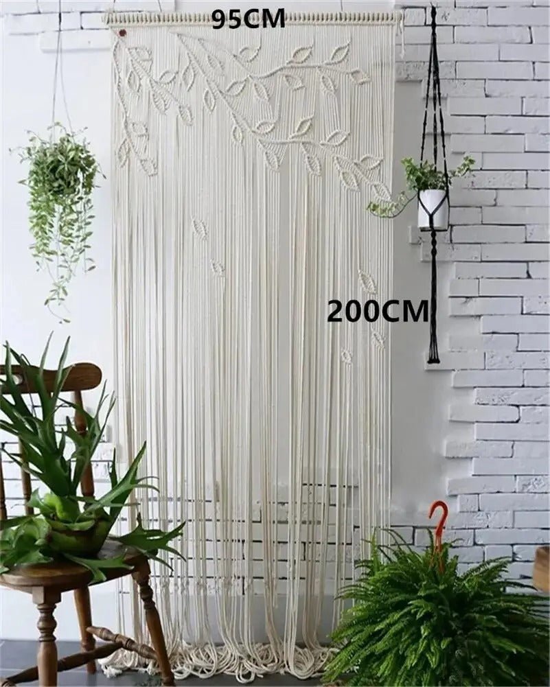 Macramé rideau - Fil d’Épure - Mafrenesiedecoration