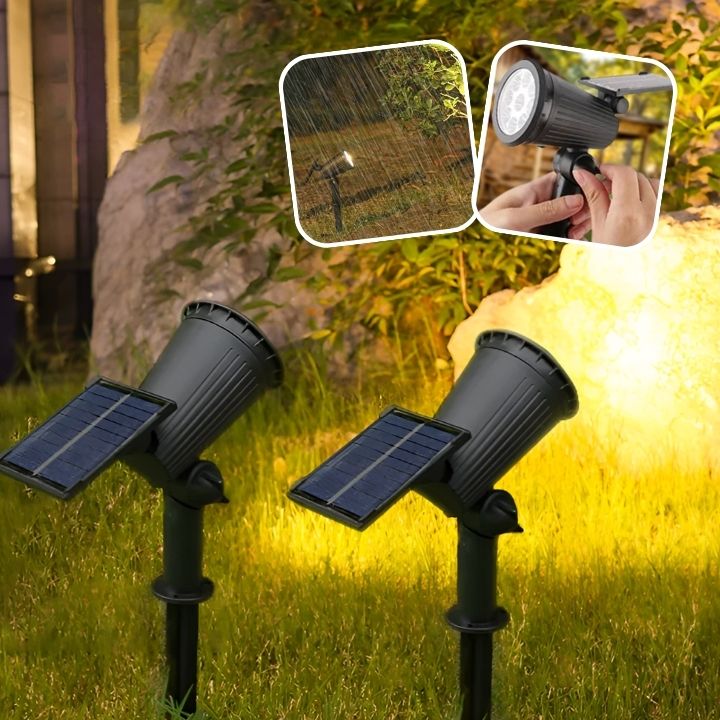 lampe-solaire-pour-extérieur-type-projecteur-trois-niveaux