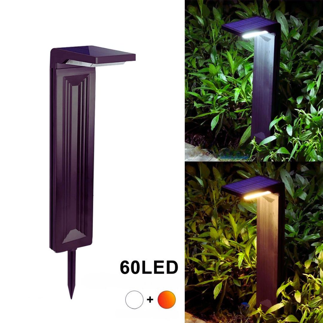 Lampe solaire jardin haut de gamme : éclairage extérieur moderne et élégant.