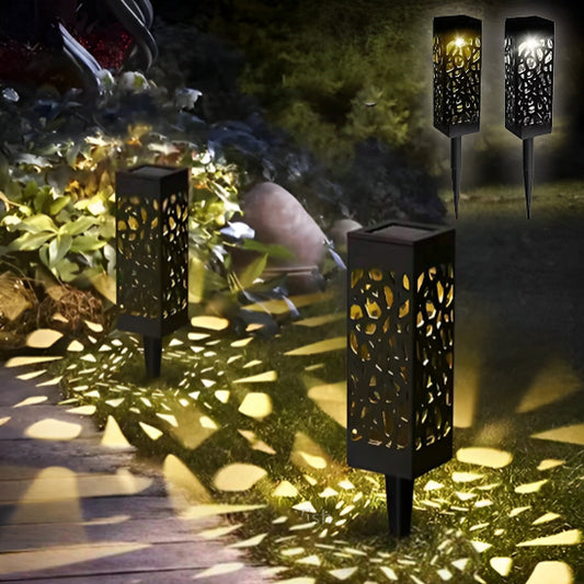 lampes solaires pour le jardin/pique à pelouse en motif évidé