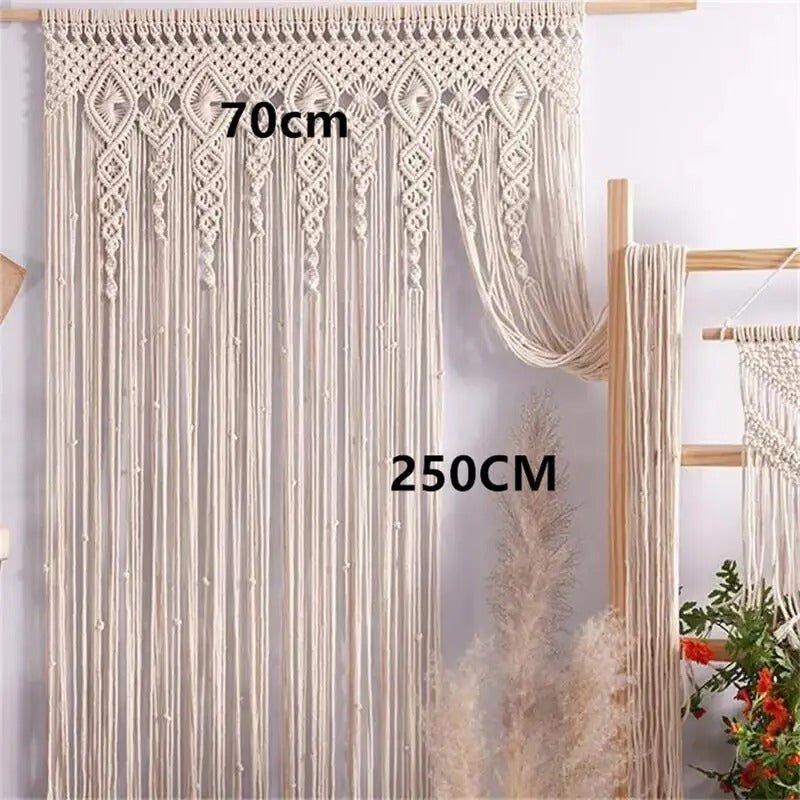 Macramé rideau - Fil d’Épure - Mafrenesiedecoration
