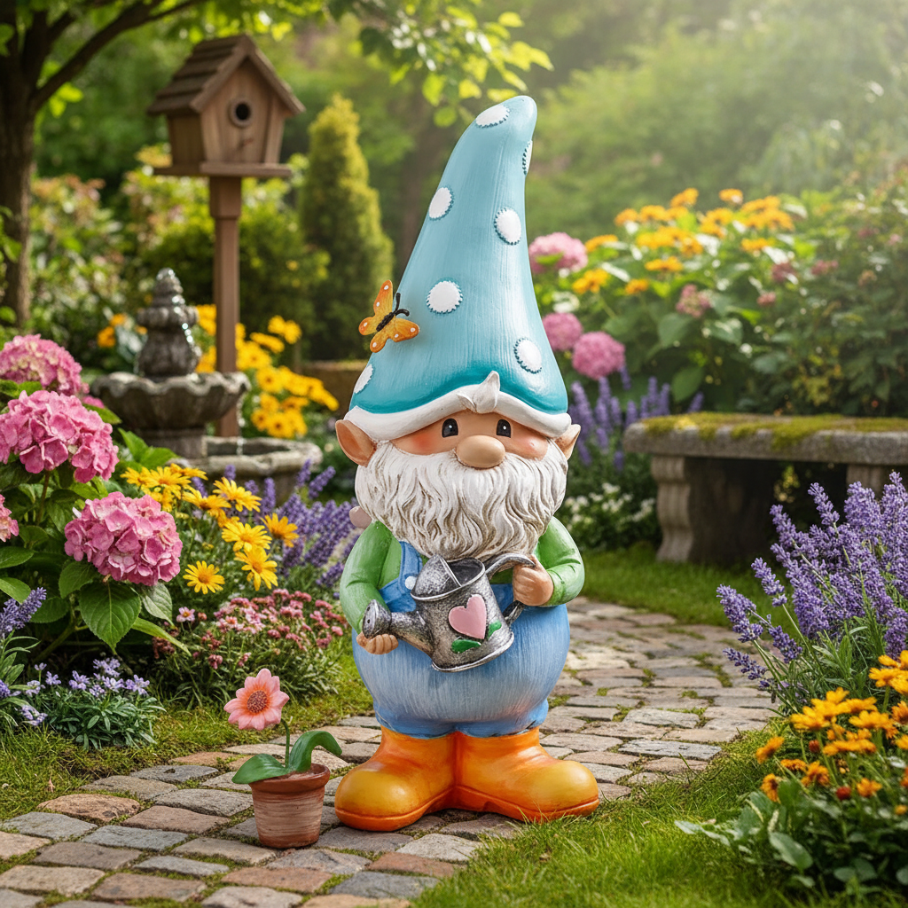 Nain garçon jardin