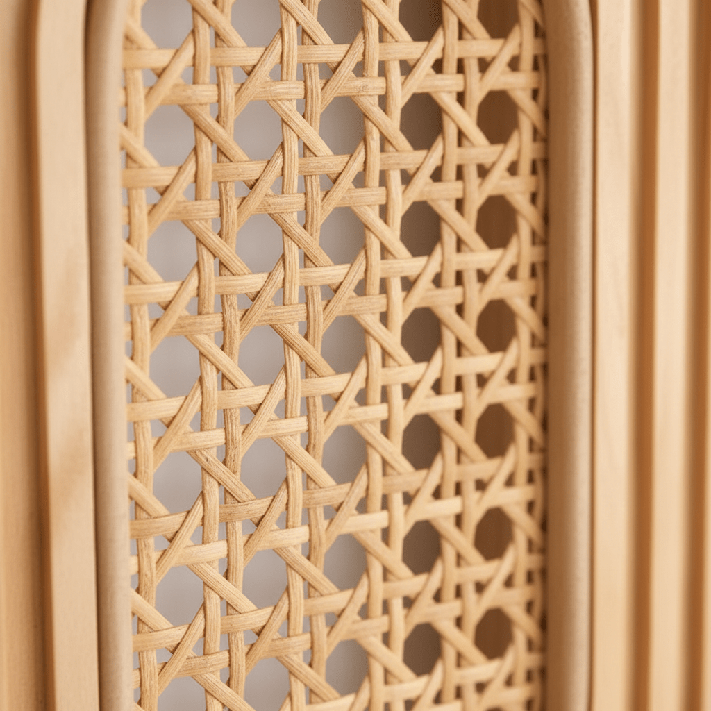 Étagère Murale en Rotin pour économiser espace dans petites pièces, solution rangement minimaliste
