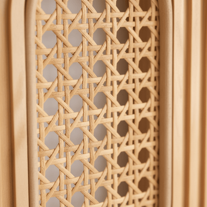 Étagère Murale en Rotin pour économiser espace dans petites pièces, solution rangement minimaliste
