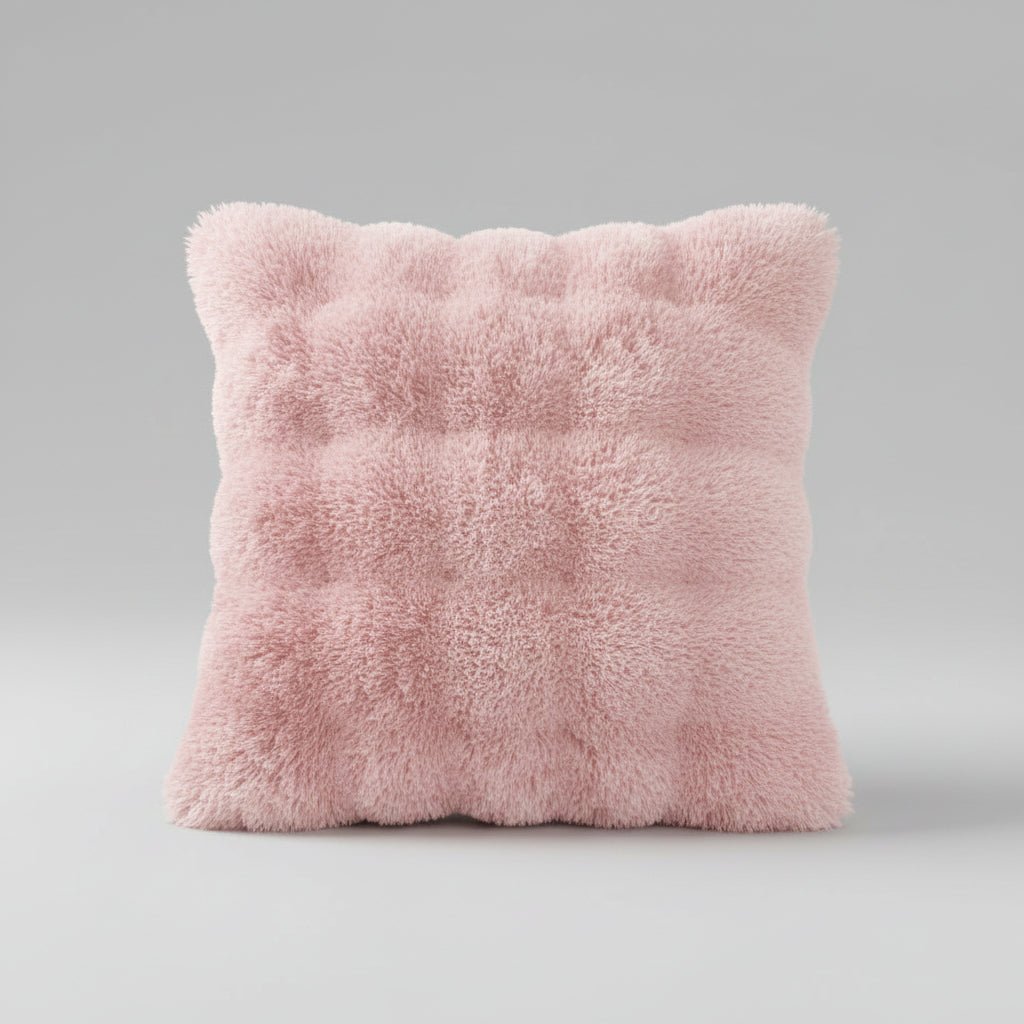 Housse de Coussin Géométrique 45x45cm - Laine et Velours - Lot de 2 - Mafrenesiedecoration