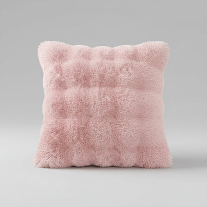 Housse de Coussin Géométrique 45x45cm - Laine et Velours - Lot de 2 - Mafrenesiedecoration