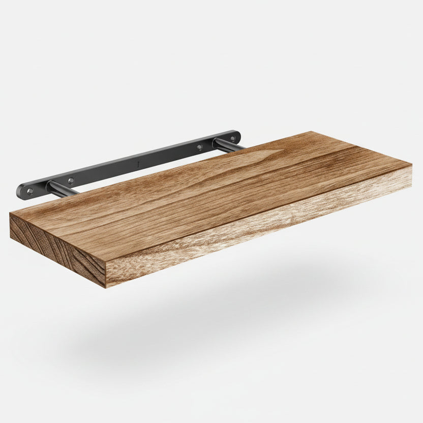 Etagere bois Flottante - Rangement Mural Léger