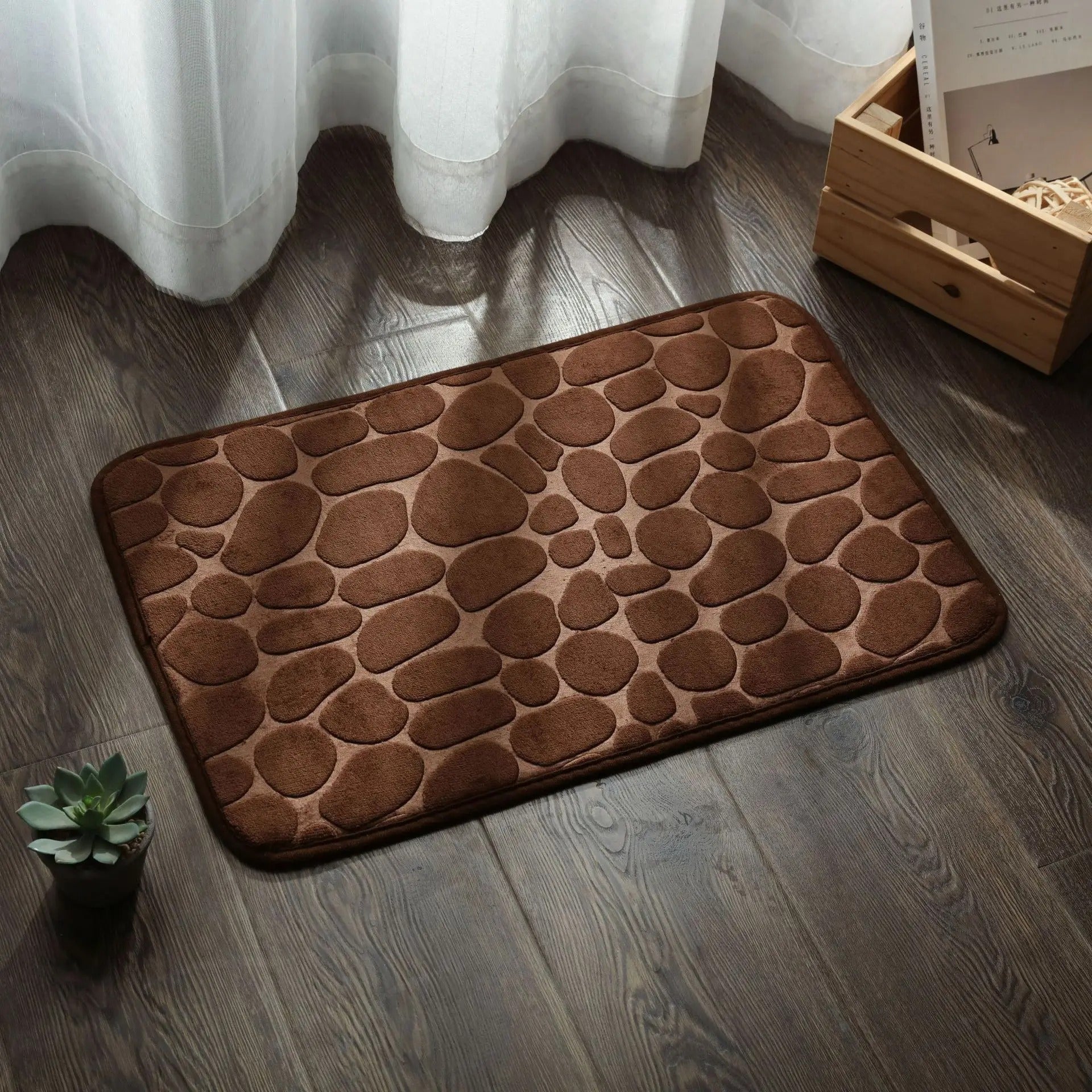 Tapis de bain en mousse à mémoire super absorbants/Tapis-Relief™ - Mafrenesiedecoration