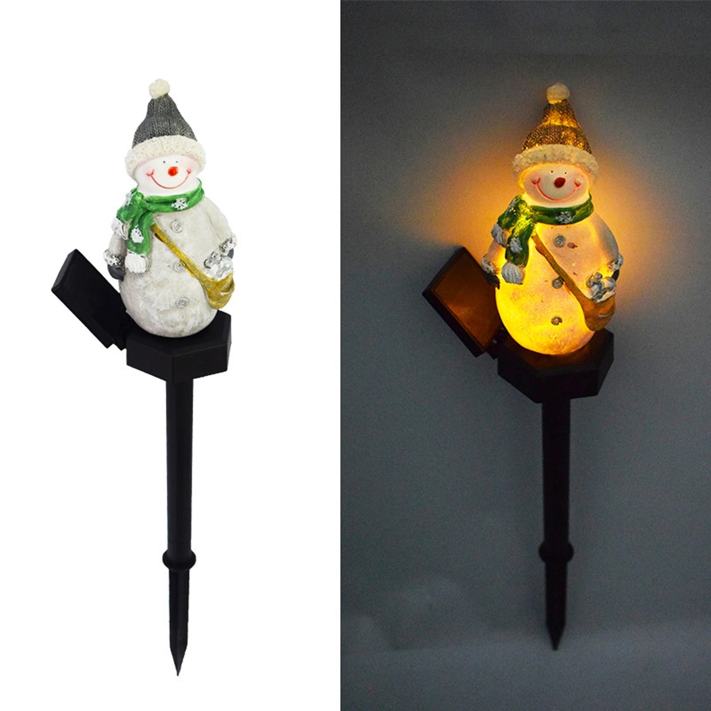 Lampe à gazon père noël