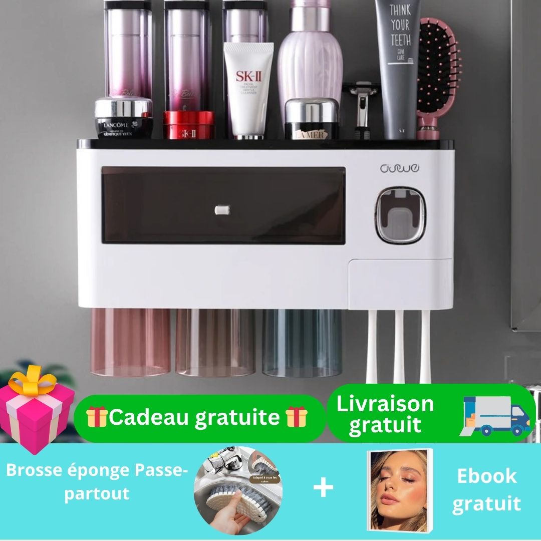 Porte brosses à dents pour salles de bains murales/Brush-holder-Deco™ - Mafrenesiedecoration