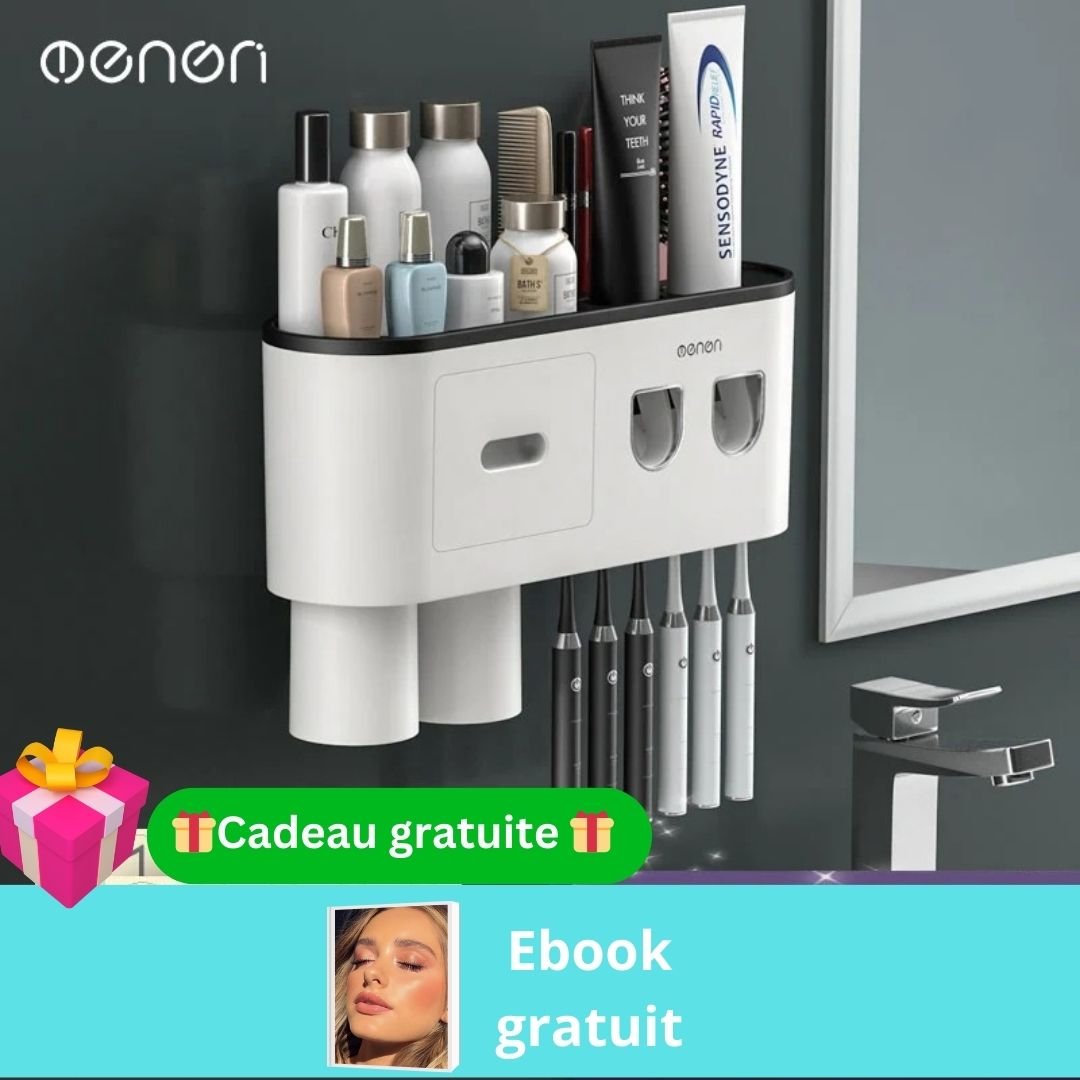 Porte brosses à dents pour salles de bains murales/Brush-holder-Deco™ - Mafrenesiedecoration