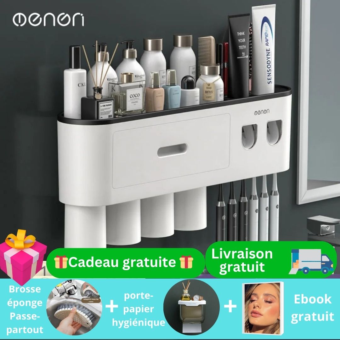 Porte brosses à dents pour salles de bains murales/Brush-holder-Deco™ - Mafrenesiedecoration