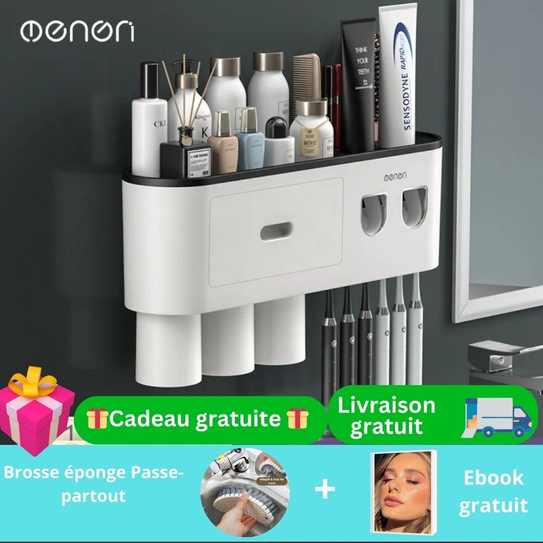 Porte brosses à dents pour salles de bains murales/Brush-holder-Deco™ - Mafrenesiedecoration