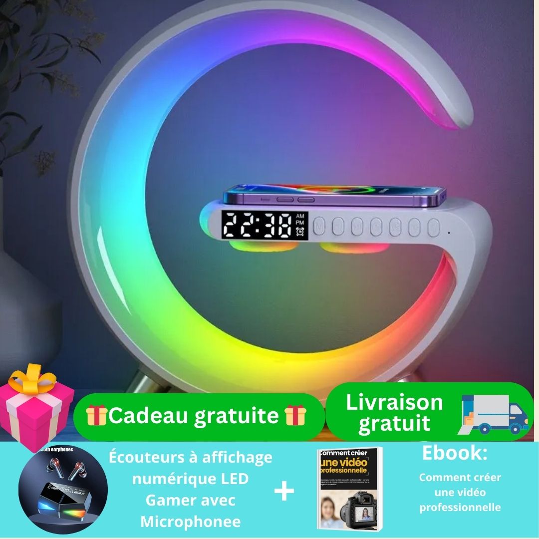 Lampe d'Ambiance Avec Chargeur Induction/Flash-Lampe™ - Mafrenesiedecoration