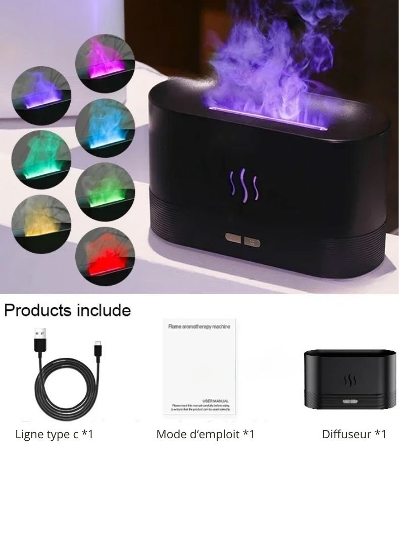 ''Humid-Flamme'' Humidificateur d'air à huile essentielle - Mafrenesiedecoration