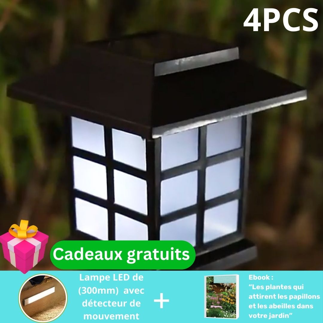 Lampes solaires de jardin /LED Solaire™ - Mafrenesiedecoration-noir-4-pcs