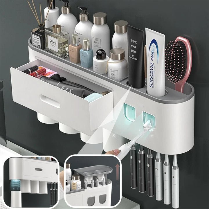 Porte brosses à dents pour salles de bains murales/Brush-holder-Deco™ - Mafrenesiedecoration