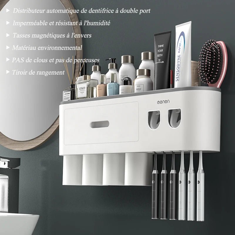 Porte brosses à dents pour salles de bains murales/Brush-holder-Deco™ - Mafrenesiedecoration