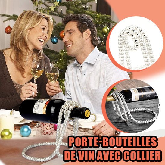 Porte bouteille de Vin en Perles/Deco-Perlesᵀᴹ - Mafrenesiedecoration